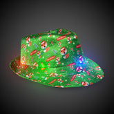LED Christmas Fedora Hats Retail Display
